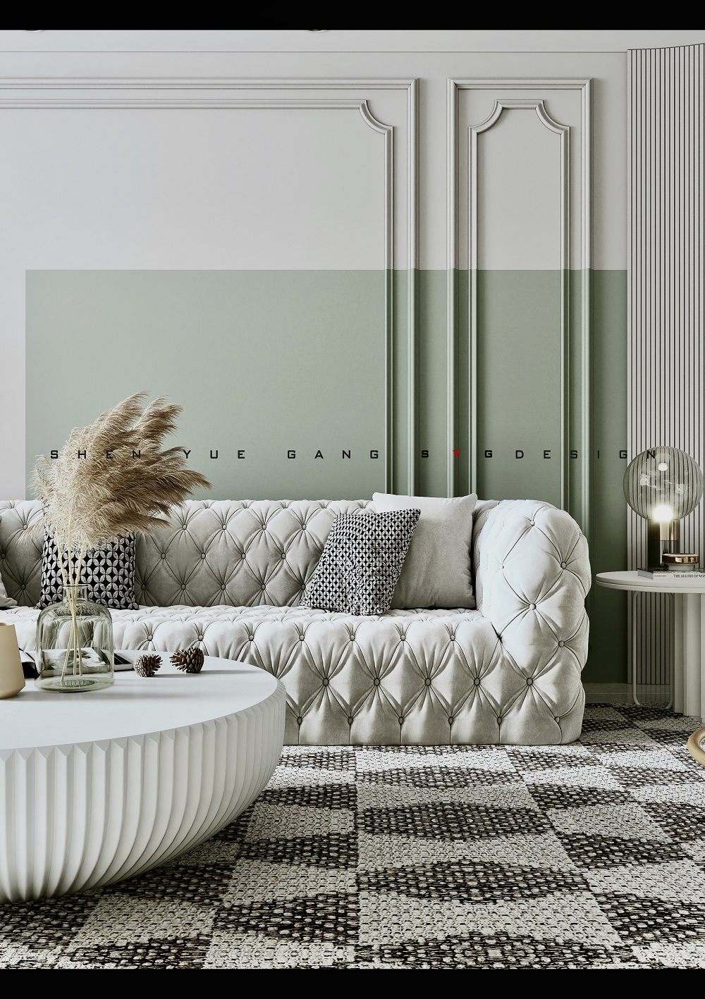 保利天禧120㎡新裝飾主義三居室 裝修案例效果圖-保利天禧三房