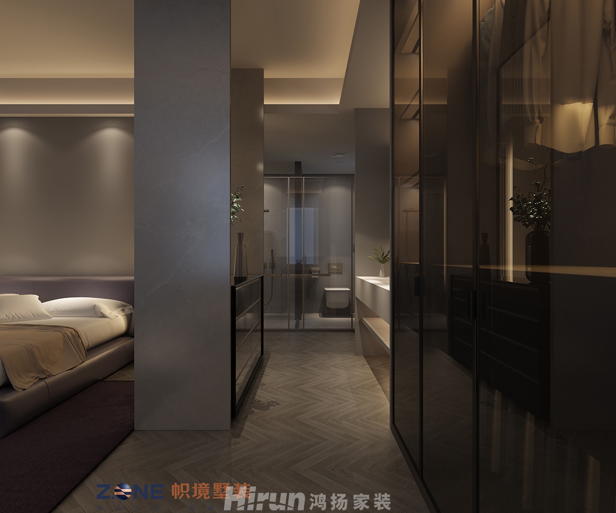 中建江山壹號(hào)220㎡雅致現(xiàn)代大平層 裝修案例效果圖-衛(wèi)生間角度