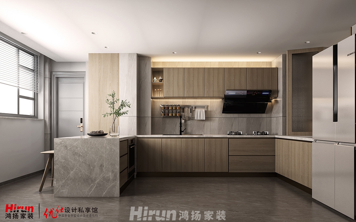 歸心苑260㎡北歐之光復式 裝修案例效果圖-廚房