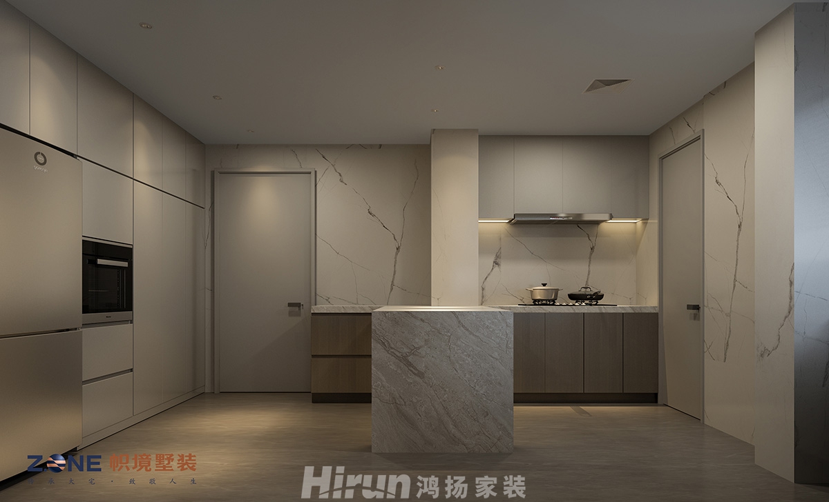 中建江山壹號(hào)220㎡雅致現(xiàn)代大平層 裝修案例效果圖-櫥柜效果圖