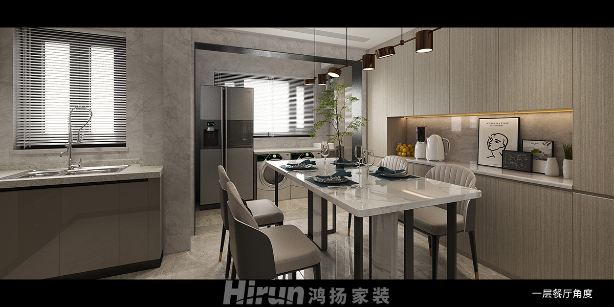 東方名苑首府500㎡意境東方別墅 裝修案例效果圖-餐廳