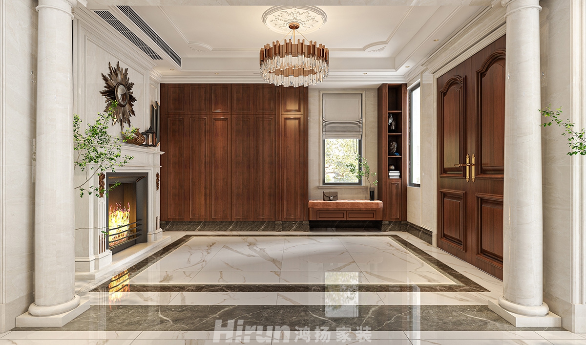 爵世名邸400㎡輕歐簡美別墅 裝修案例效果圖-1