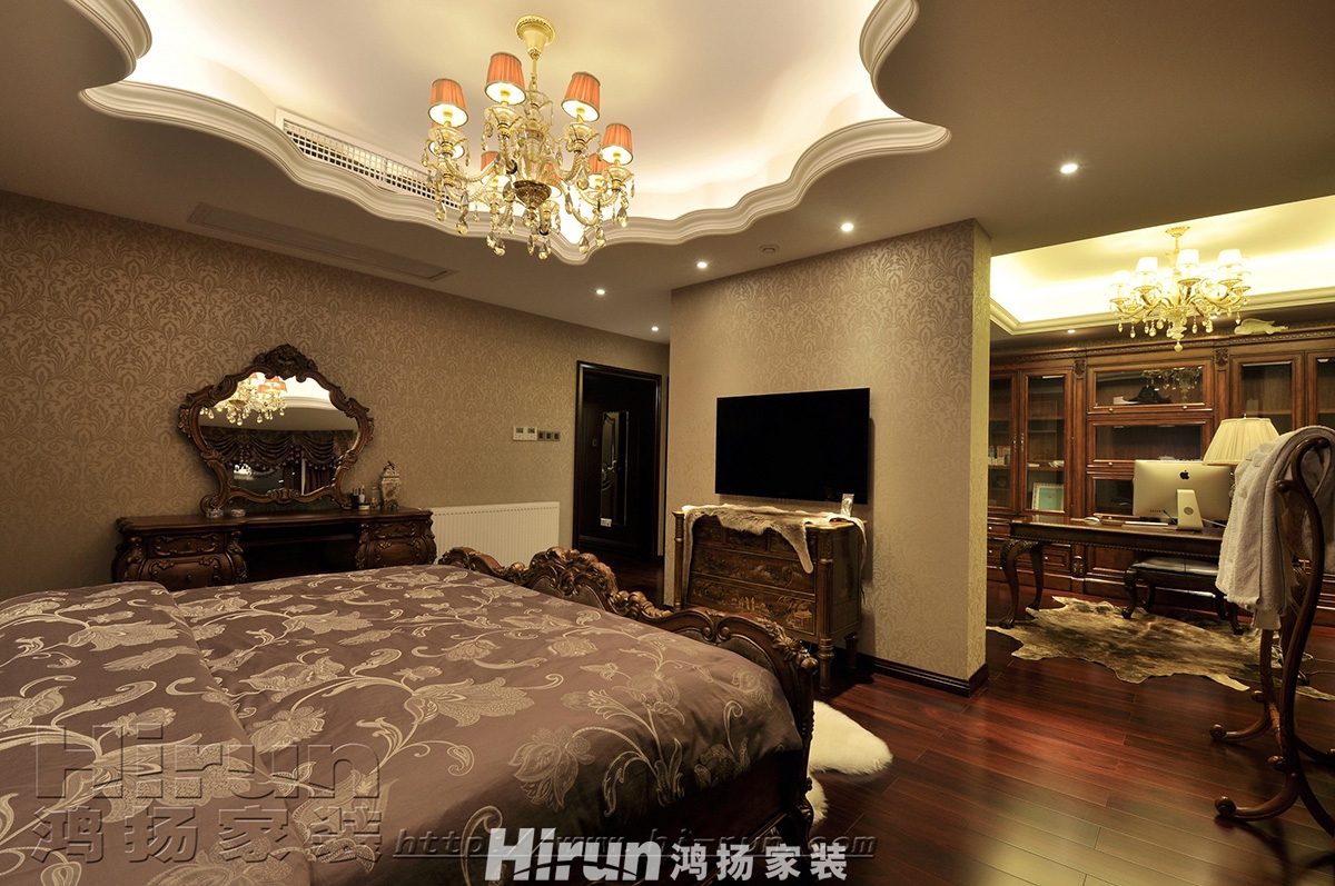 長沙華都450㎡歐美香頌別墅 裝修案例效果圖-圖19