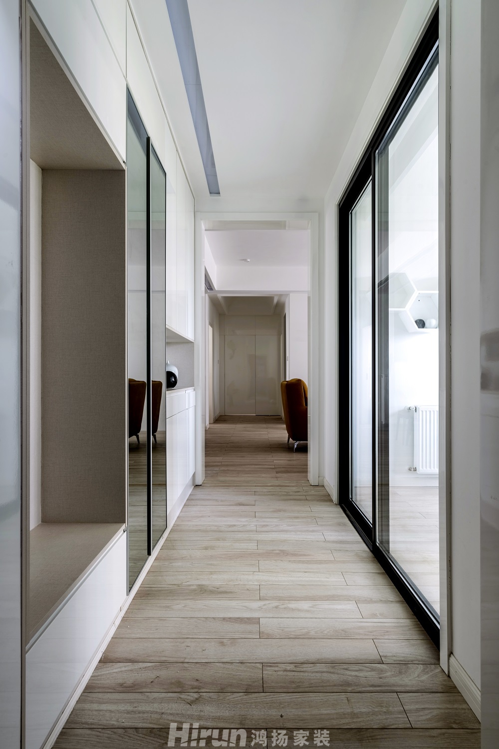 萬(wàn)象府臺(tái)160㎡雅致現(xiàn)代四居室 裝修案例效果圖-入戶(hù)2