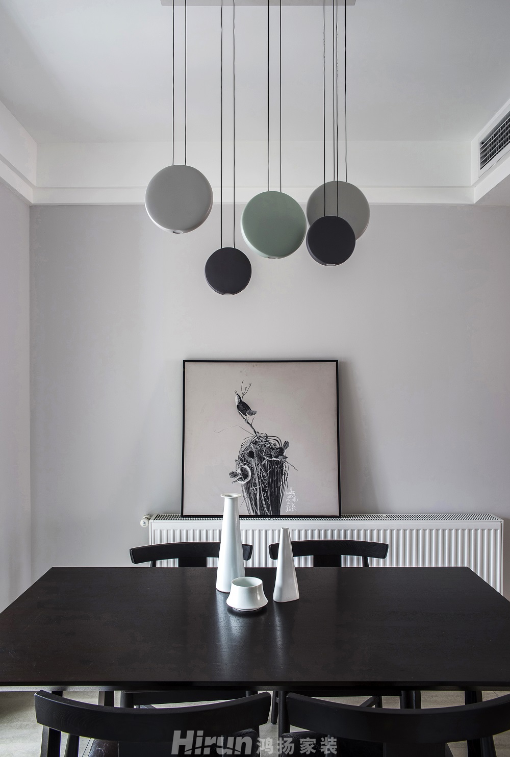 北辰三角洲140㎡雅致現代四居室 裝修案例效果圖-餐廳