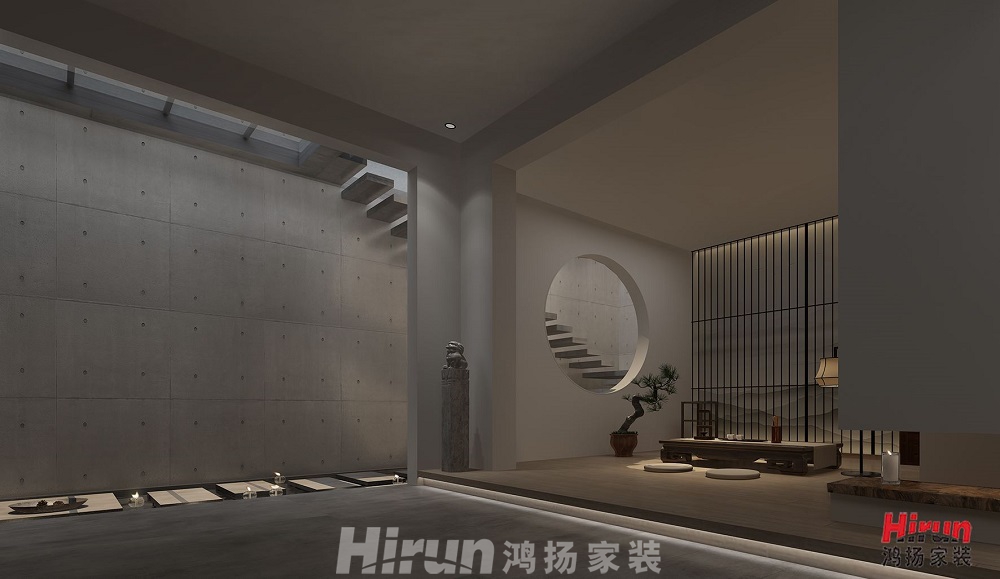 五礦萬(wàn)境水岸200㎡復(fù)合寫意大平層 裝修案例效果圖-5132393386407268