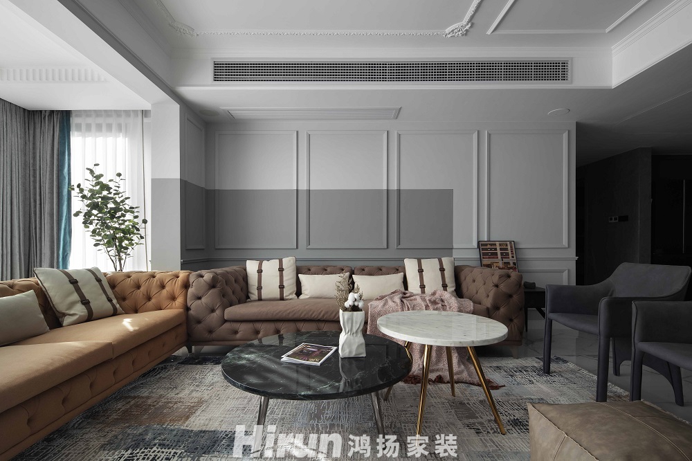 克拉美麗山莊200㎡新裝飾主義大平層 裝修案例實景圖-04