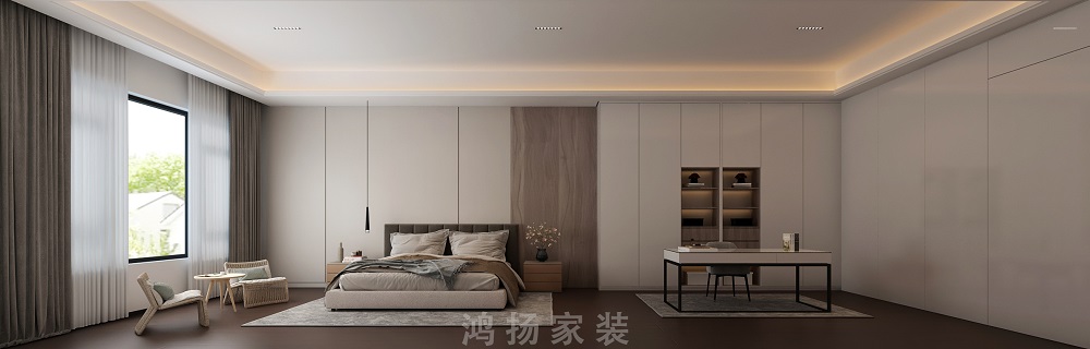 湘江壹號260㎡雅致現代復式 裝修案例效果圖-10