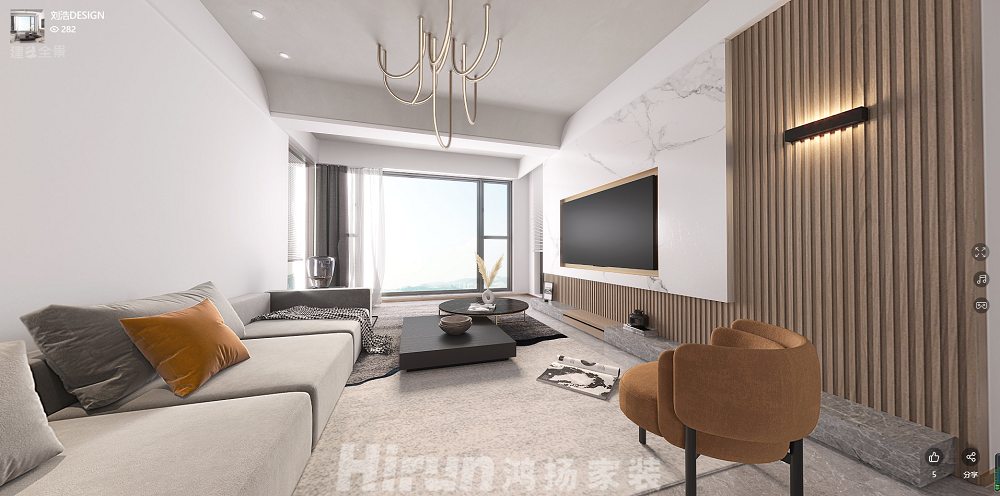 中建梅溪湖中心160㎡北歐之光四居室 裝修案例效果圖-微信截圖_20210526163035