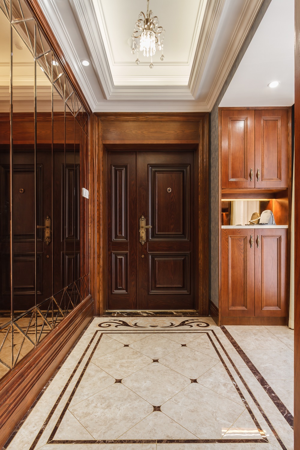 潤和又一城200㎡異域風(fēng)情大平層 裝修案例效果圖-入戶