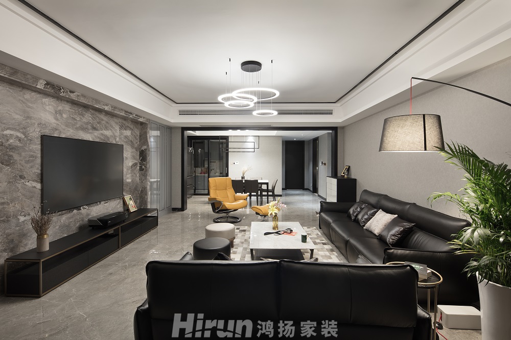 北辰定江洋170㎡雅致現代四居室 裝修案例效果圖-swsy2018_3