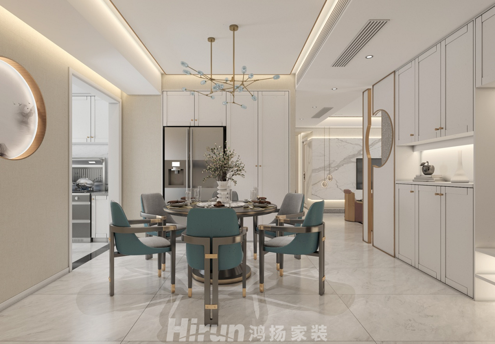 八方小區142㎡復合寫意四居室 裝修案例效果圖-圖片 9