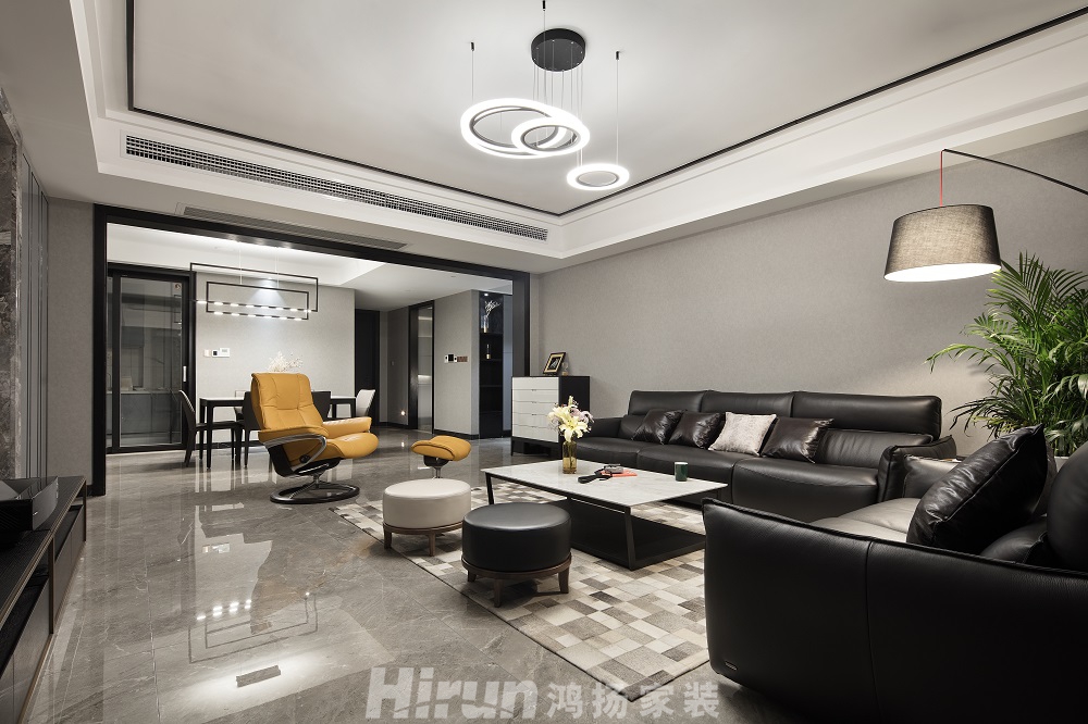 北辰定江洋170㎡雅致現代四居室 裝修案例效果圖-swsy2018_2