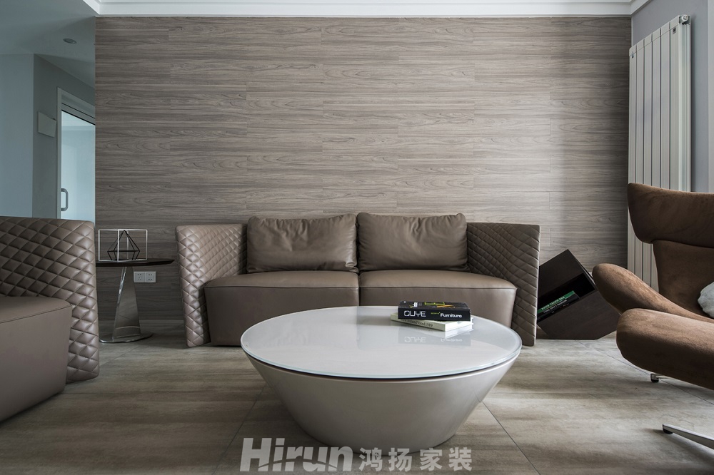 北辰三角洲140㎡雅致現代四居室 裝修案例效果圖-客廳  (5)副本