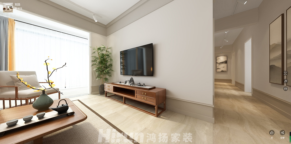 金茂灣160㎡意境東方四居室 裝修案例效果圖-微信截圖_20210526170917