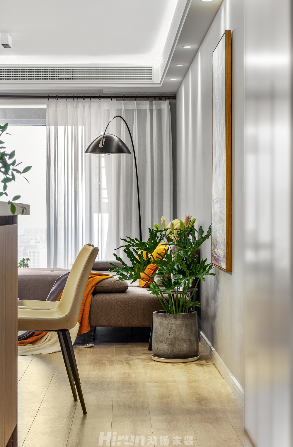 北辰三角洲118㎡北歐之光三居室 裝修案例效果圖-001