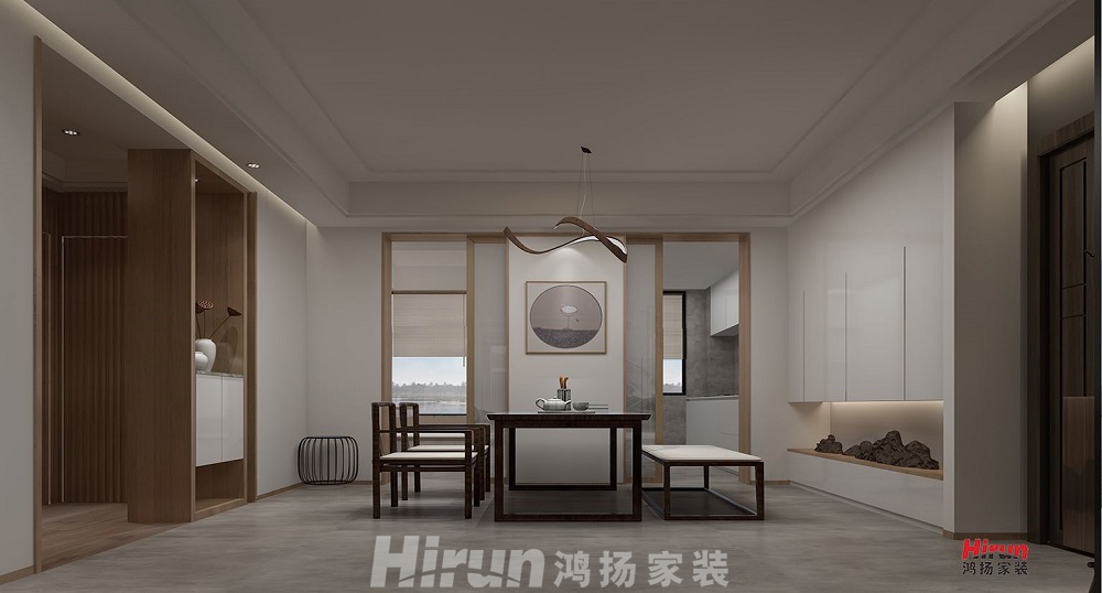 五礦萬(wàn)境水岸200㎡復(fù)合寫意大平層 裝修案例效果圖-F132393386399274