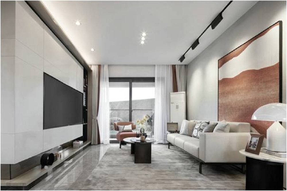 北辰三角洲105㎡雅致現代 裝修案例效果圖-2