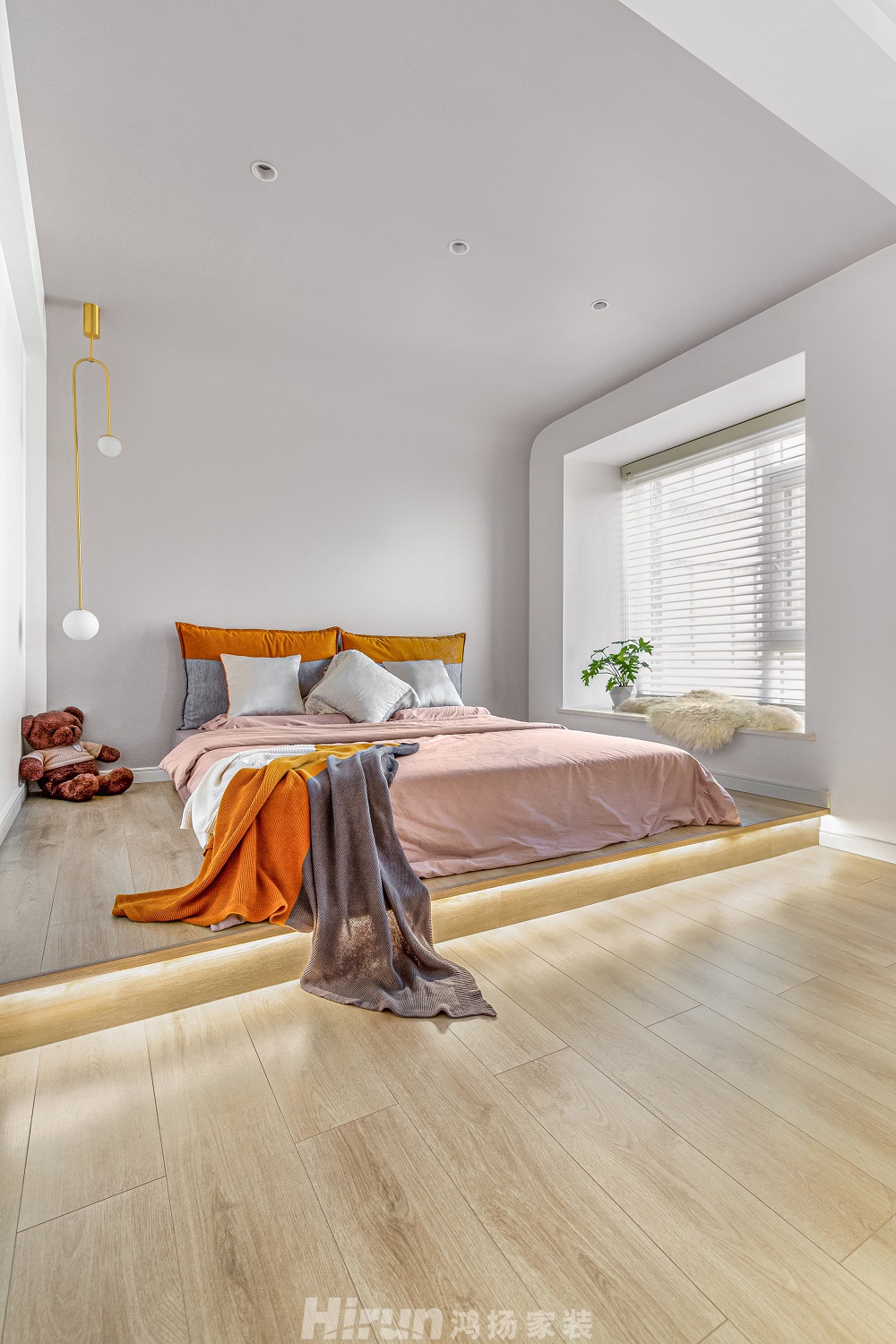 北辰三角洲118㎡北歐之光三居室 裝修案例效果圖-013