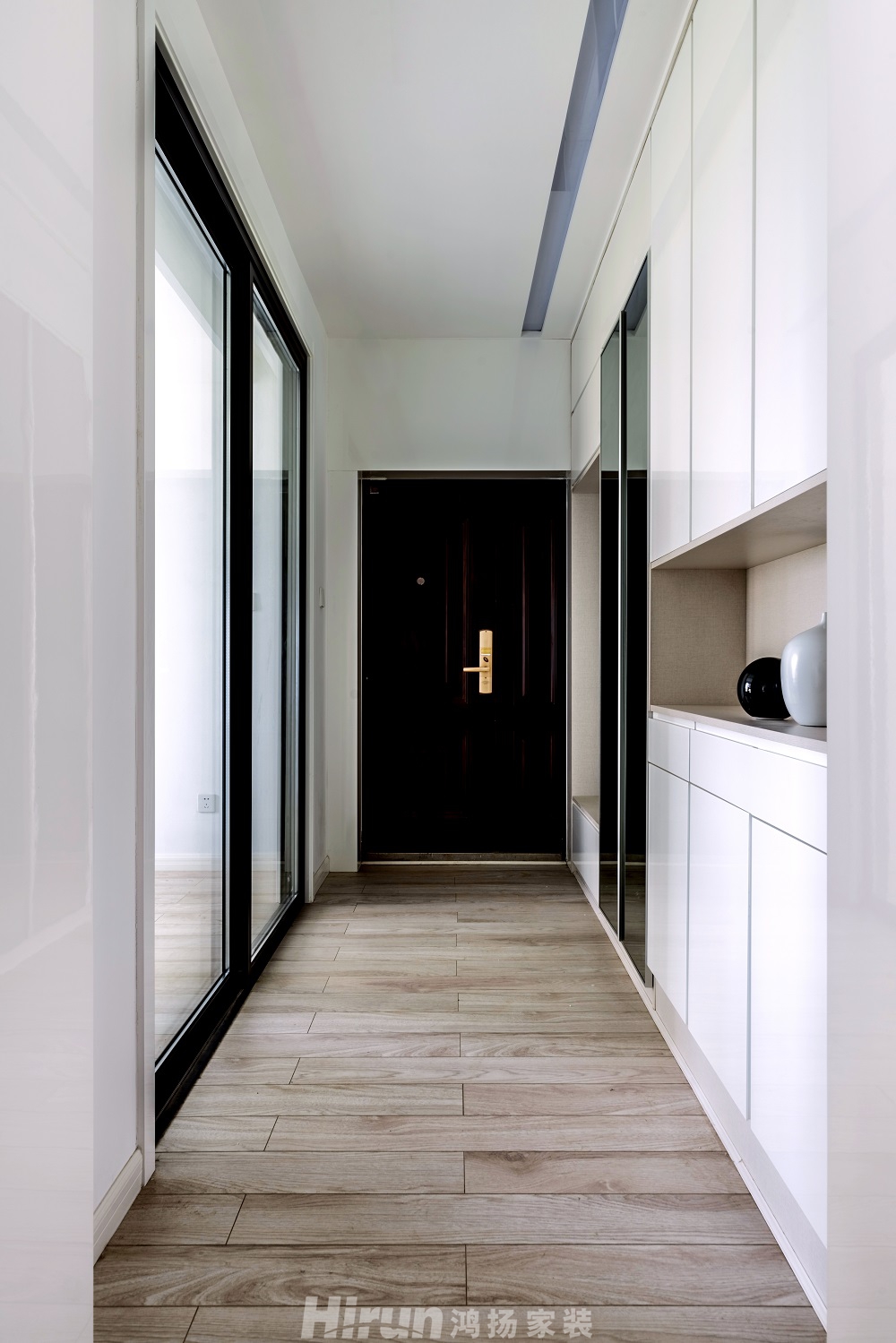 萬(wàn)象府臺(tái)160㎡雅致現(xiàn)代四居室 裝修案例效果圖-入戶(hù)1