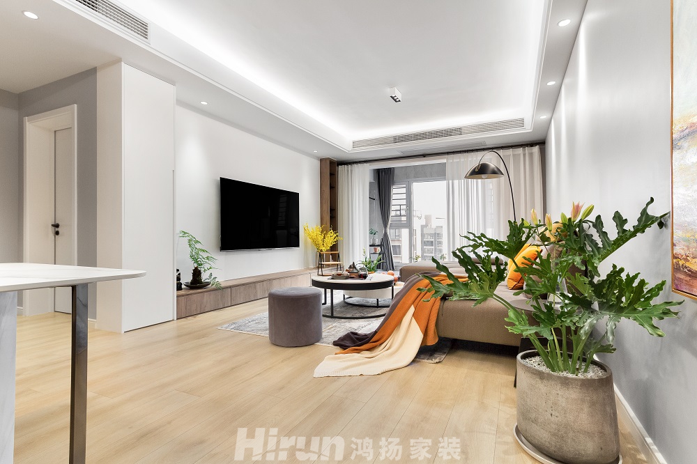 北辰三角洲118㎡北歐之光三居室 裝修案例效果圖-006