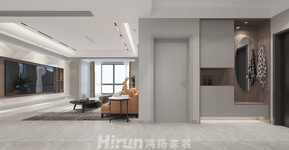 景秀家園145㎡雅致現(xiàn)代四居室 裝修案例效果圖-6