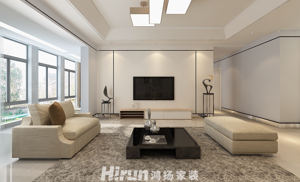 公園華庭140㎡北歐之光四居室 裝修案例效果圖-2