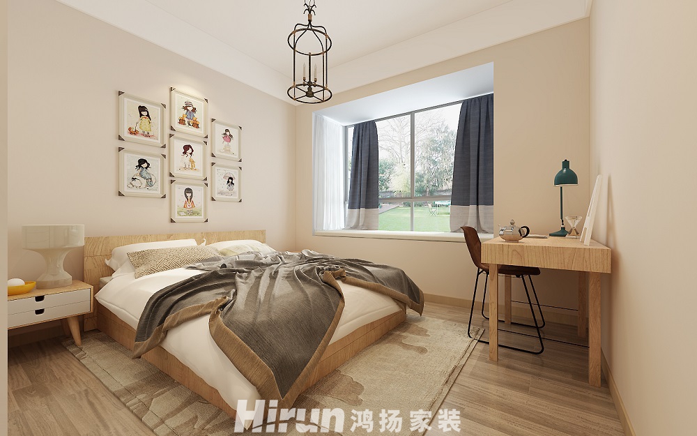 公園華庭140㎡北歐之光四居室 裝修案例效果圖-10