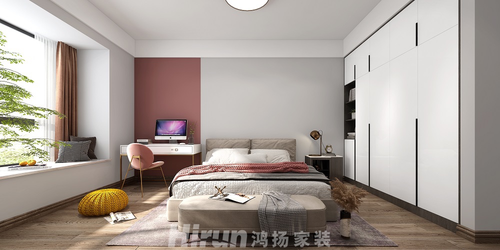 華晨神農灣168㎡雅致現代四居室 裝修案例效果圖-09