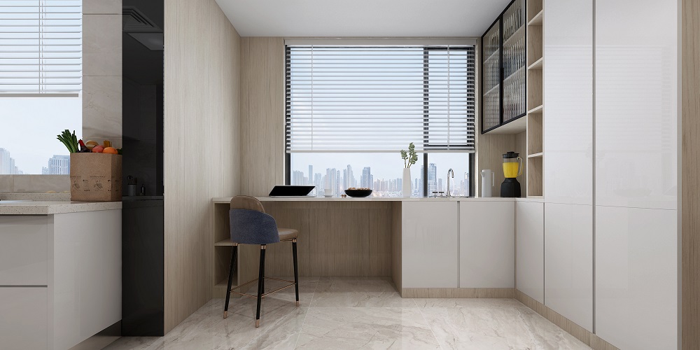 中泰財(cái)富湘江90㎡北歐之光二居室 裝修案例效果圖-6