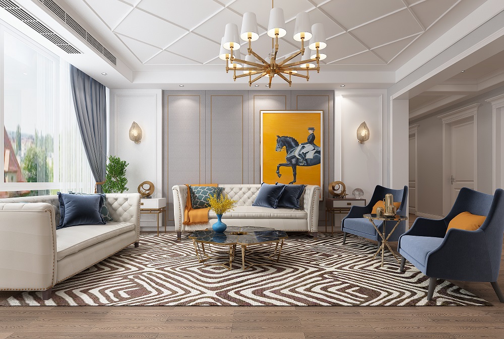 麗水山莊450㎡復合寫意別墅 裝修案例效果圖-11