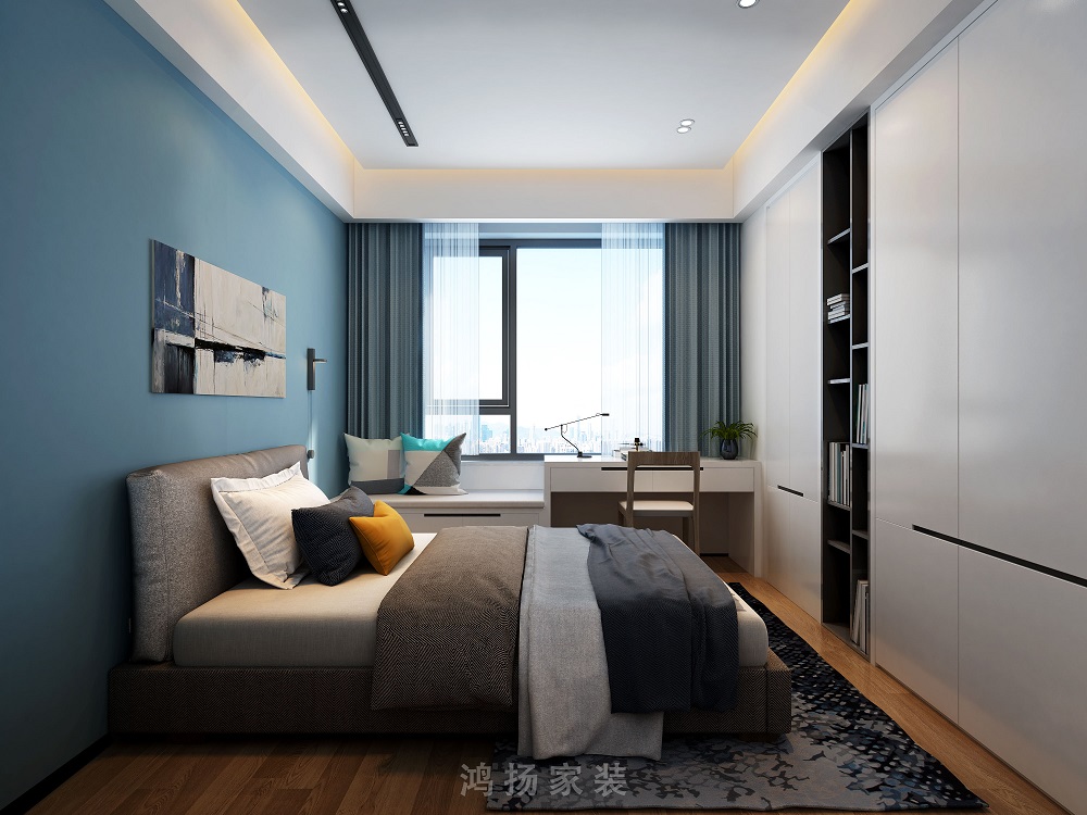衡州府260㎡雅致現代大平層 裝修案例效果圖-3