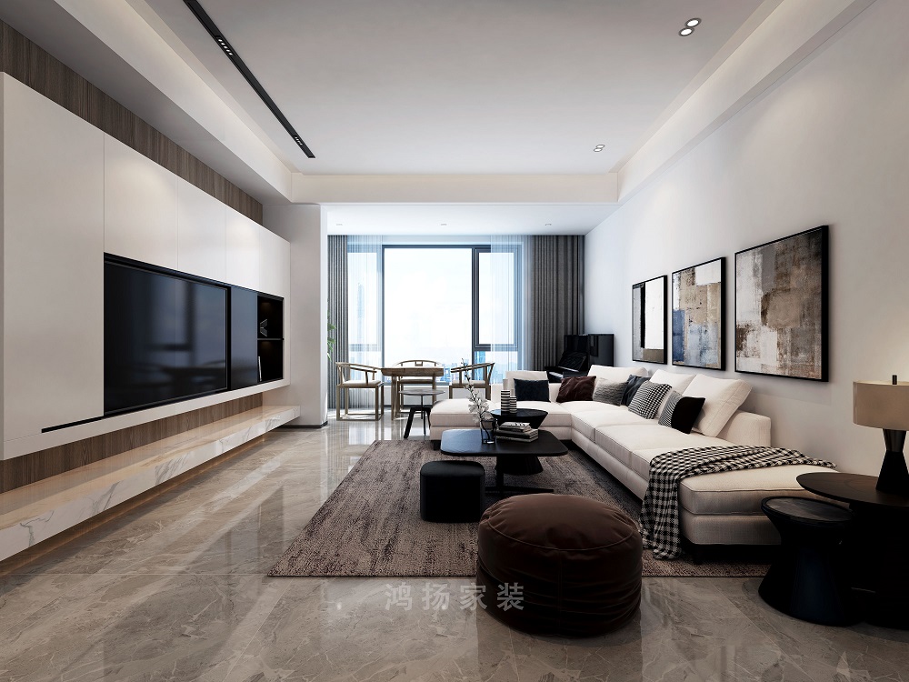 衡州府260㎡雅致現代大平層 裝修案例效果圖-1