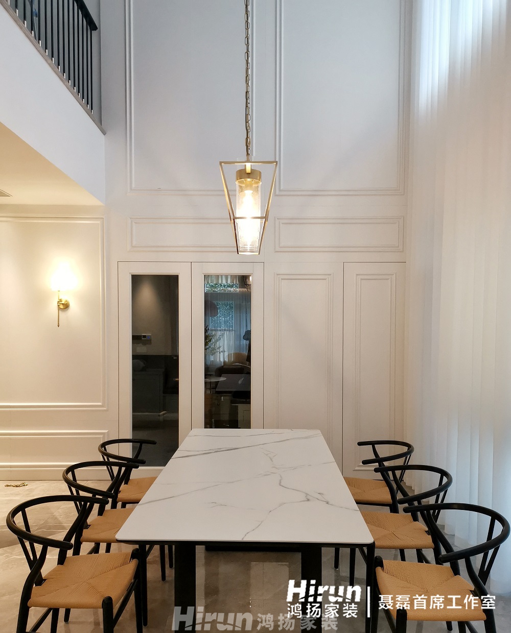 五礦萬境水岸500㎡輕歐簡美別墅 裝修案例效果圖-8