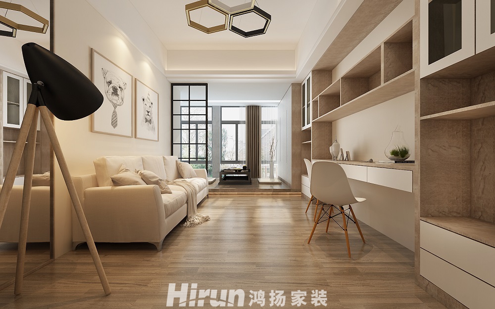 公園華庭140㎡北歐之光四居室 裝修案例效果圖-8