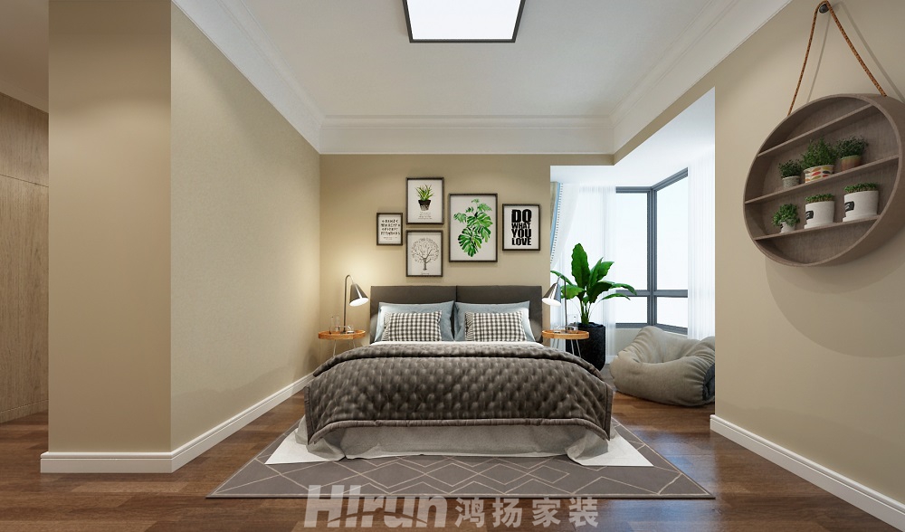 栗雨香提150㎡輕歐簡美四居室 裝修案例效果圖-iii