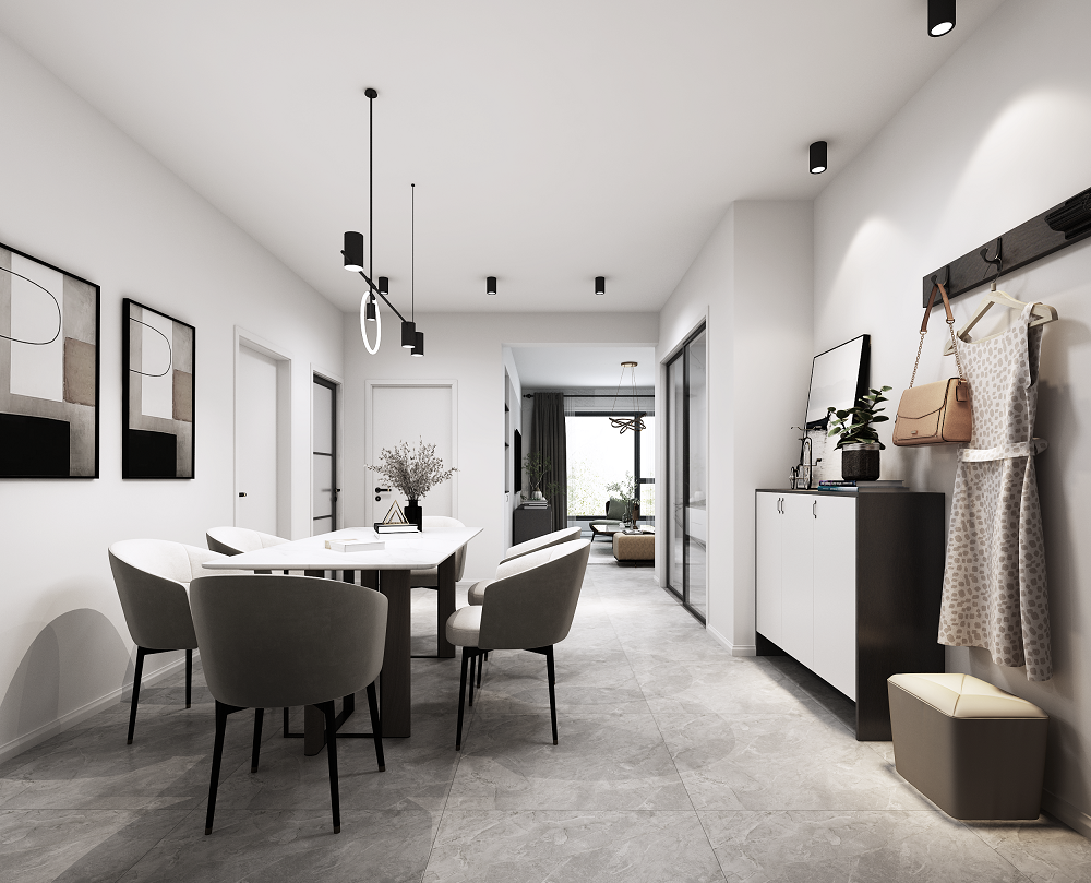 九龍灣92㎡雅致現代二居室 裝修案例效果圖-4a20ab0b159238bd5eef26a22a64983