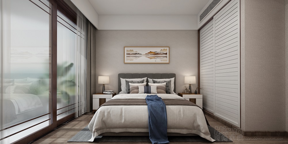 聯誼麗景灣160㎡復合寫意四居室 裝修案例效果圖-7