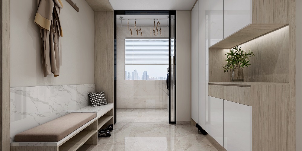 中泰財(cái)富湘江90㎡北歐之光二居室 裝修案例效果圖-2