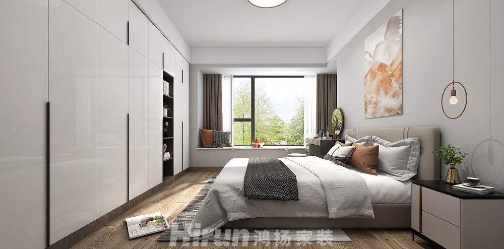 華晨神農灣168㎡雅致現代四居室 裝修案例效果圖-08