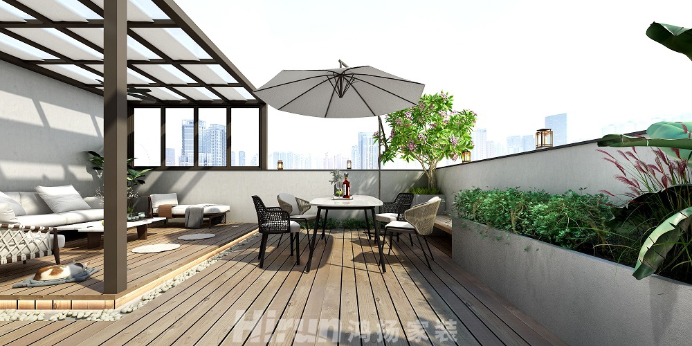 當(dāng)代上品灣320㎡復(fù)合寫意疊墅 裝修案例效果圖-17