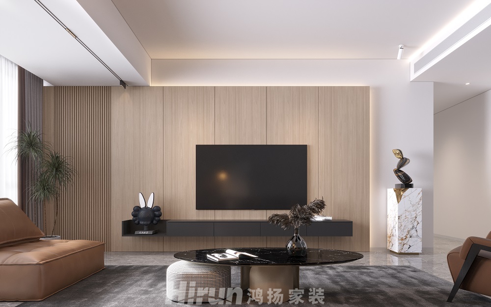 翼天中梁首府壹號138㎡北歐之光四居室 裝修案例效果圖-03