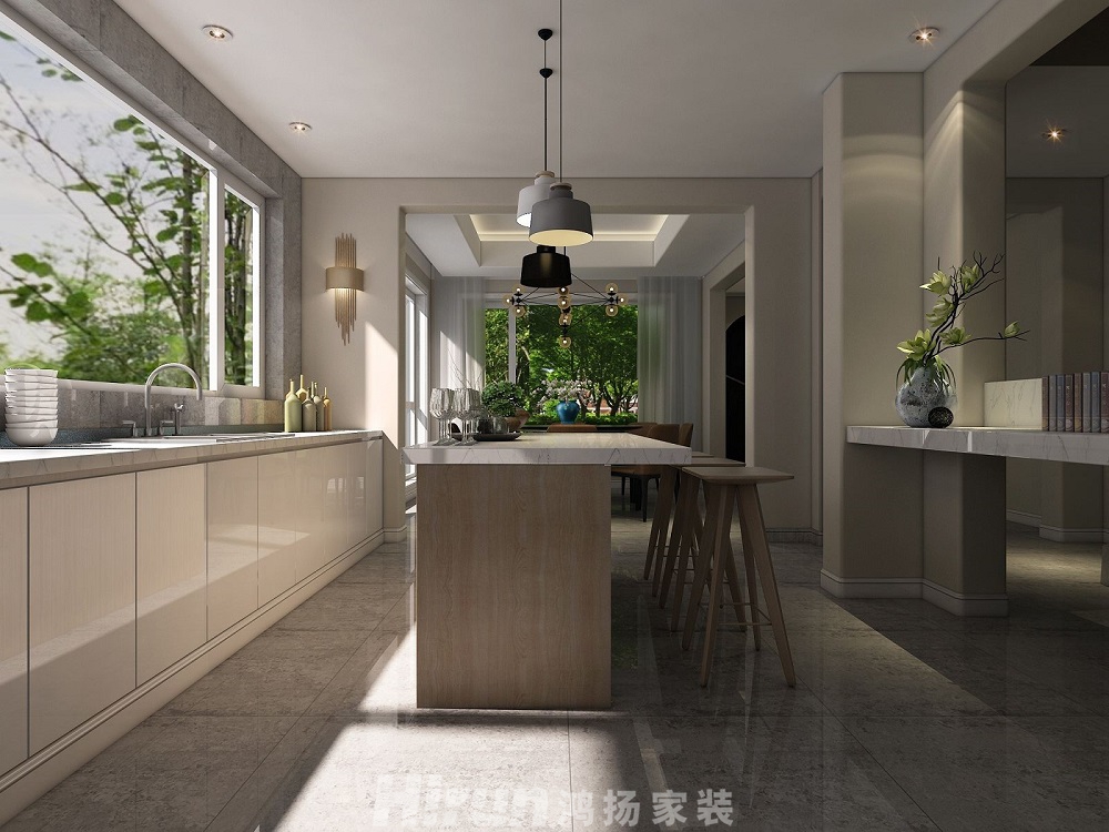 青竹園260㎡雅致現(xiàn)代別墅 裝修案例效果圖-7132376365586712