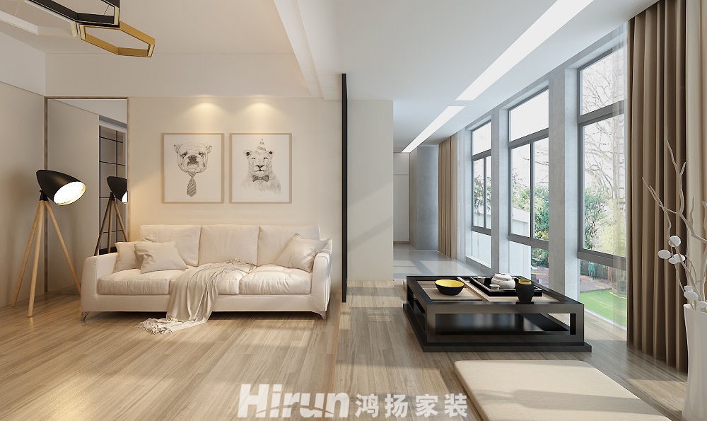 公園華庭140㎡北歐之光四居室 裝修案例效果圖-7