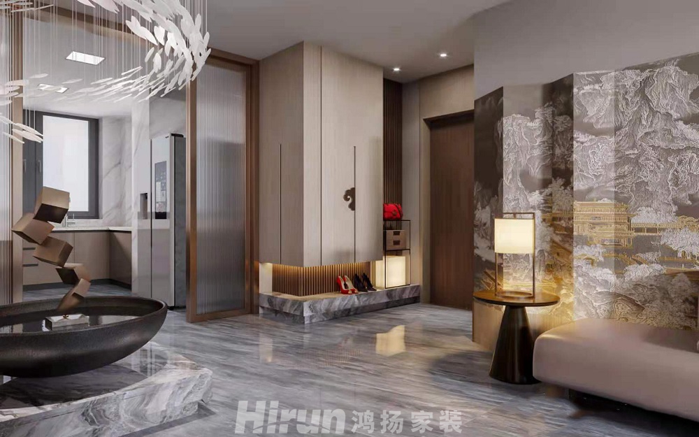 北辰中央公園150㎡意境東方四居室 裝修案例效果圖-89aaed77b72a03686202ae2071fc540