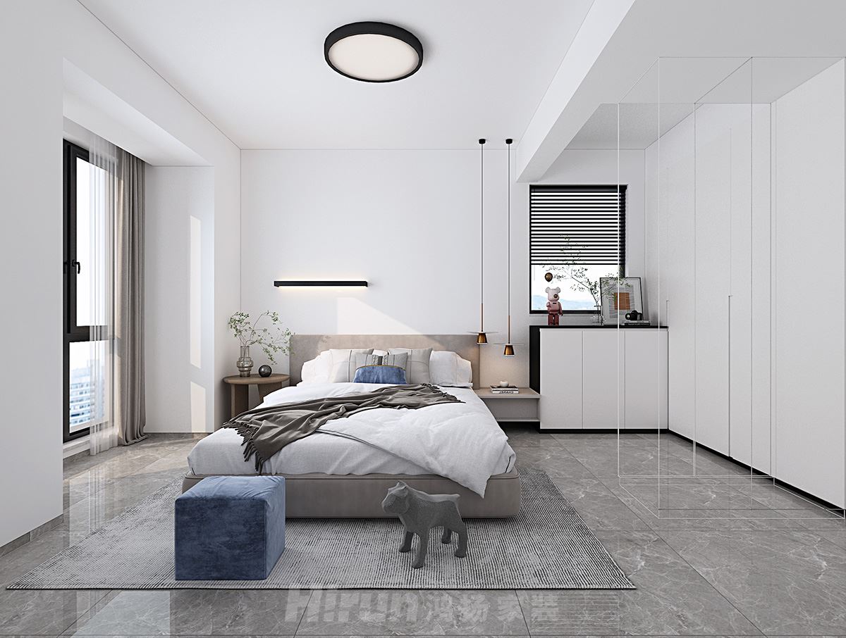 豐和園 105㎡雅致現代二居室 裝修案例效果圖-be3e63e7f1a310d6d11327b233e4f69