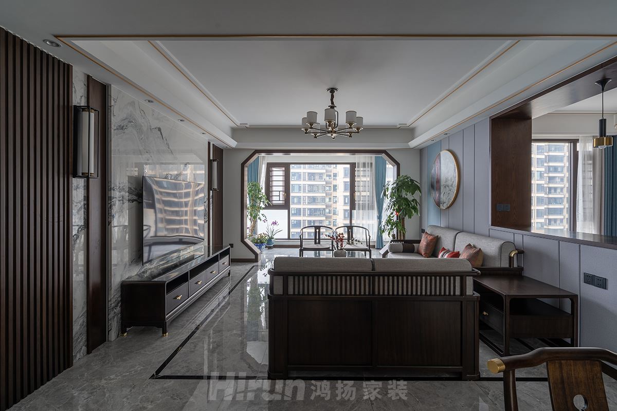 銀港國際125㎡復合寫意四居室 裝修案例實景圖-image23