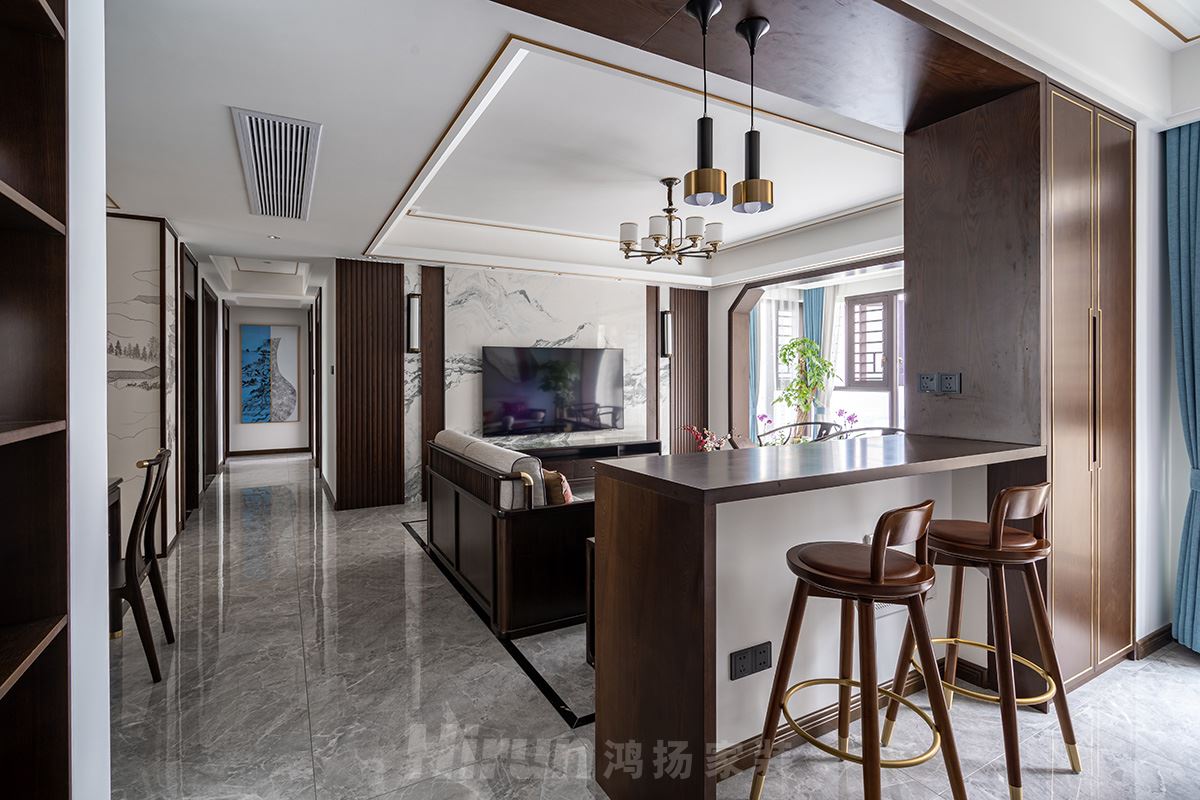 銀港國際125㎡復合寫意四居室 裝修案例實景圖-image19