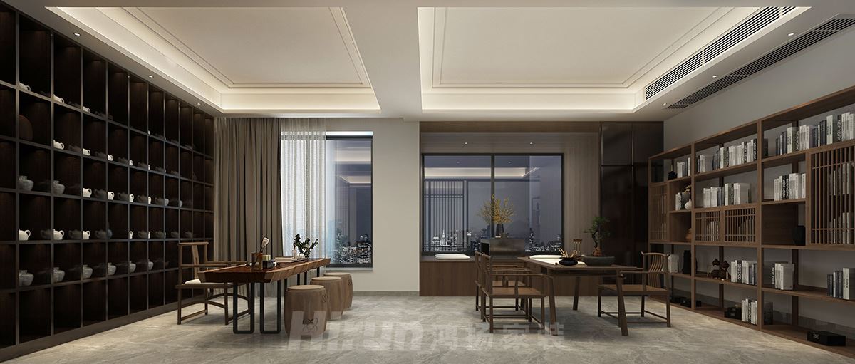 云頂梅溪湖409㎡寫意木構復式 裝修案例實景圖-965b3ab7fce074e3a0377dd1f4af86a