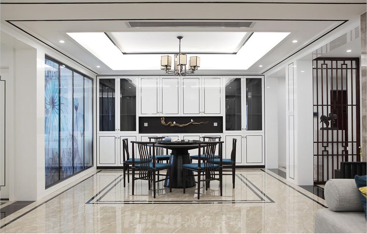 湘江壹號300㎡復(fù)合寫意四居室 裝修案例效果圖-11